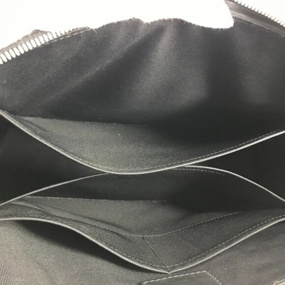 LOUIS VUITTON Black Monogram Leather Tote Bag - Picture 15 of 16